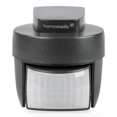 Homematic Ip Smart Home Hmip-Smo-A-2 - Rilevatore Di Movimento Con Sensore Crepuscolare, Per Esterni, Antracite