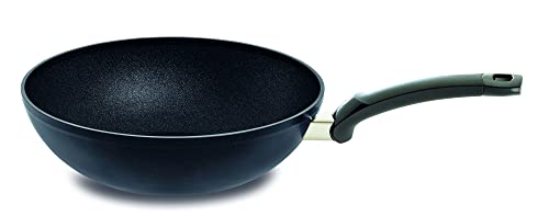 Fissler Adamant Wok In Alluminio 28 Cm, Rivestimento, Sigillatura Antiaderente, Bordo Alto, Antigraffio, Tutti I Tipi Di Fornelli, Anche A Induzione