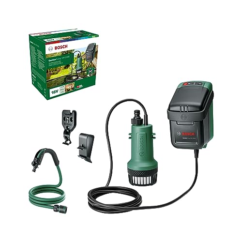 Bosch Home And Garden Pompa Sommersa A Batteria Gardenpump 18V-2000 (Senza Batteria, Sistema Da 18 Volt, Confezione In Cartone)