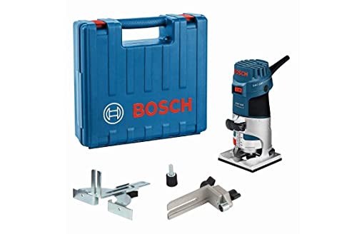 Bosch Professional Rifilatore Gkf 600 (Incl. Chiave Fissa, Guida Parallela, Binario, Pinze 6+8 Mm, In Valigetta Professionale)