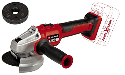 Einhell Smerigliatrice Angolare A Batteria Axxio 18/115 Q Li-Solo Power X-Change (18 V, 115 Mm Diametro Disco, 28 Mm Profondità Taglio, Brushless, Qui