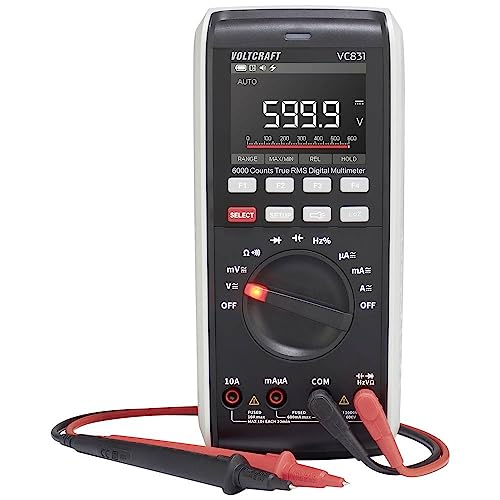 Voltcraft Vc831 Multimetro Portatile Digitale Cat Iii 1000 V, Cat Iv 600 V Display (Counts): 6000