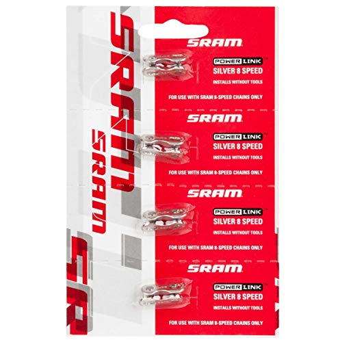 Conector Cadena Sram Powerlock 8V Plata (4 Uds)