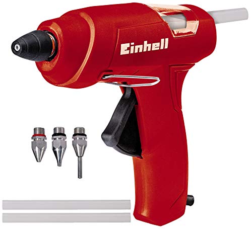 Einhell Tc-Cg 30 Pistola Colla A Caldo (Tensione 230 - 240 V, Potenza 30 W, Riscaldamento 300 Sec., Temperatura Max 195°C, Diam. Stick 11Mm, Lungh. St