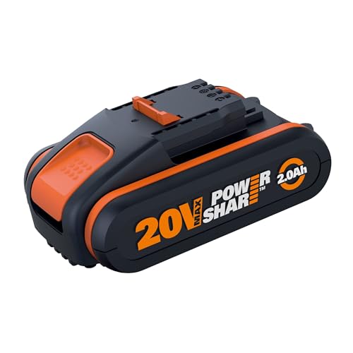 Worx Wa3551.1 Batteria 2.0Ah 20V Agli Ioni Di Litio, Worx Power Share 20V
