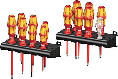 Wera 05105631001 Kraftform Big Pack 100 Vde, Serie Giravite Isolati Vde, 14 Pezzi