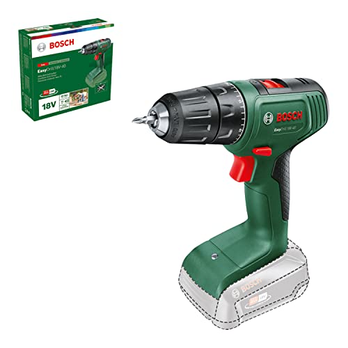 Bosch Home And Garden Trapano Avvitatore A Batteria Easydrill 18V-40 (Senza Batteria, Sistema 18 Volt, In Confezione Di Cartone), 1/2"