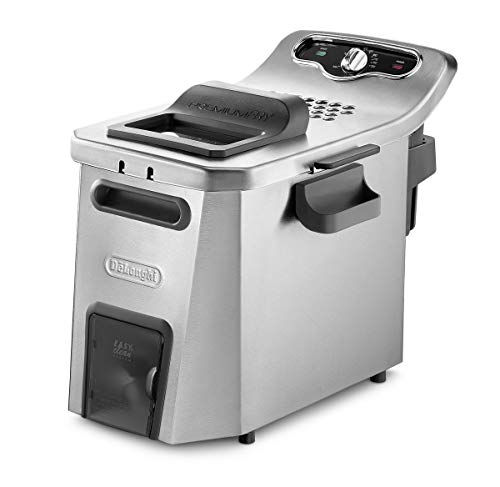 Delonghi F 44532 Cz Freidora 5 L Sencillo Negro, Acero Inoxidable Independiente 3200 W