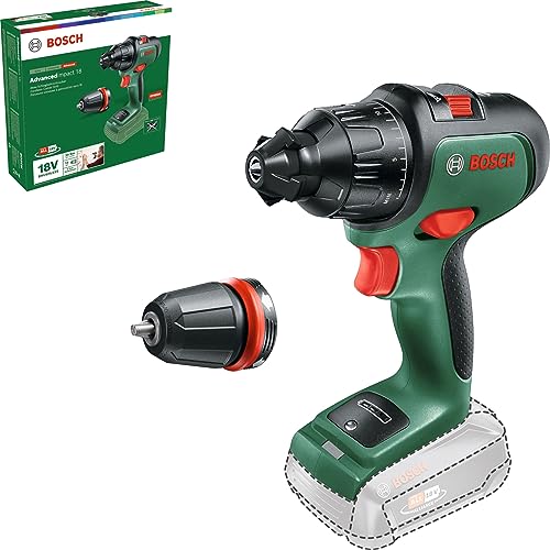 Bosch Home And Garden Advancedimpact 18 Trapano Battente-Avvitatore Brushless (Batteria E Caricabatteria Non In Dotazione, V, Scatola Di Cartone)