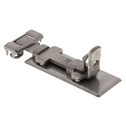 Burg-Wächter Dispositivo Di Per Lucchetto Di Sicurezza, Per Porte Flächenbündige, Chiavistello A Filo Acciaio Inox R 100 Ni Sb