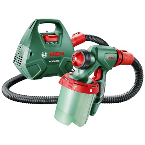 Bosch Home And Garden Pistola Per Verniciatura Con Filo Pfs 3000-2 (650 W, In Una Scatola Di Cartone) +Contenitore Vernice Ad Alimentazione Costante,