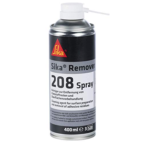 Sika – Detergente Spray – Sika Remover-208 Incolore – Per Rimuovere Residui Di Colla E Pretrattamento Superficiale – Per Interni Ed Esterni – 400 Ml