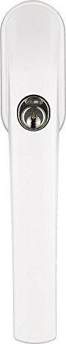 Abus Fg300 W Al0125 373794 - Maniglia Per Finestra Con Serratura, Chiave Unica, Bianco