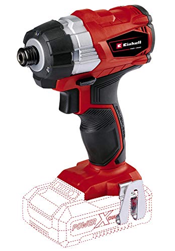 Einhell Te-Ci 18 Solo Avvitatore A Impulsi A Batteria, Motore Brushless, Senza Batteria E Caricabatterie, Nero, Rosso, 1/4 Pollice