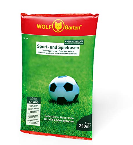 Wolf-Garten Prato Da Gioco E Sport, Modello Lg 250 Sport- Und Spielrasen/D/A/Ch/I/Lux/Nl/B/Dk/S, Art 3825030, Multicolore, 250 M²