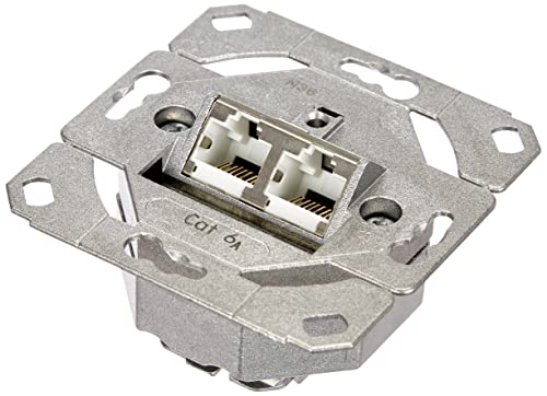 Gira 245200 - Presa Doppia Per Rete Locale, Cat. 6A, Ieee 802.3 Lan