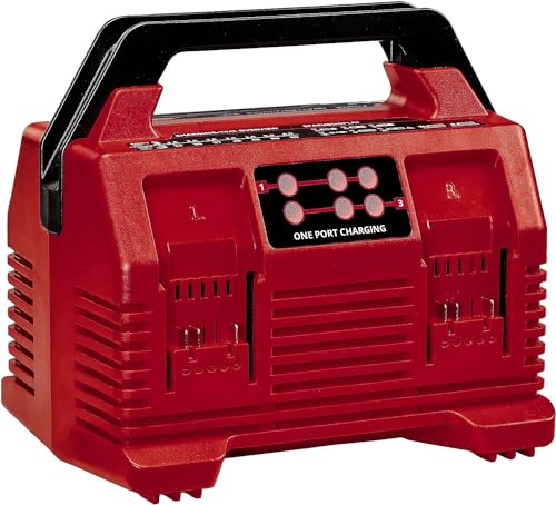 Einhell Caricabatterie Power X-Quattrocharger 4A Pxc, Caricamento Di 2X2 18 V Batterie, Controllo Della Batteria, Gestione Di Caricamento Intelligente