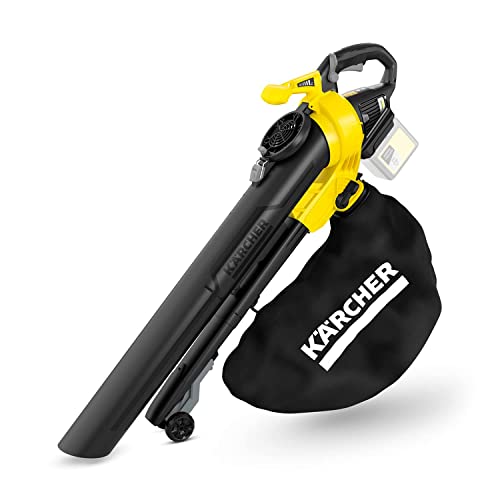 Kärcher Soffiatore Aspiratore A Batteria Blv 36-240 Battery, Funzione Pacciamatura, Velocità Dell'Aria 240 Km/H, Sacco Di Raccolta 45 L, Peso 4,2 Kg,