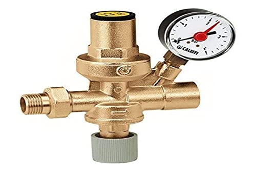 Caleffi Gruppo Di Riempimento Automatico 1/2 Pollice Con Rubinetto Filtro Valvola Di Non Ritorno E Manometro 553140