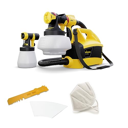 Wagner Pistola A Spruzzo W 690 Flexio, Per Vernici Per Pareti, Smalti E Velature, Ambiente Interno/Esterno, Resa 15 M²-6 Min, Capacità 1800 Ml/800 Ml,