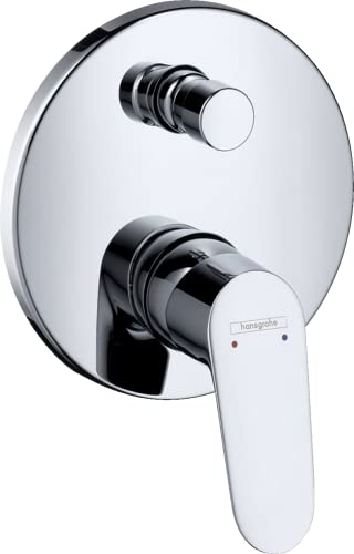 Hansgrohe Focus - Rubinetto Per Vasca Da Bagno Incasso Per 2 Utenze, Miscelatore Monocomando Per Vasca Per Ibox Universal, Cromo