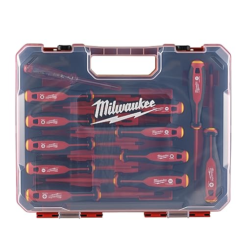 Milwaukee 4932479095 - Set Di Cacciaviti A Tre Lobi Vde, 12 Pezzi