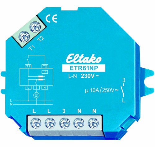 Eltako 61100631 - Relè Di Esclusione Con Applicazione Per Finestra Etr61Np-230V+Fk, 1 Pezzo