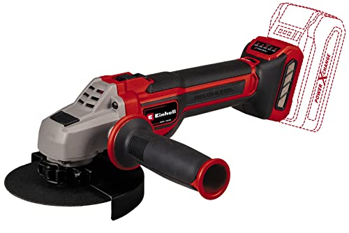 Einhell Professional Smerigliatrice Angolare A Batteria Tp-Ag 18/125 Ce Q Li Power X-Change (18V, Ø 125 Mm, Profondità Taglio 33 Mm, Brushless, Elettr