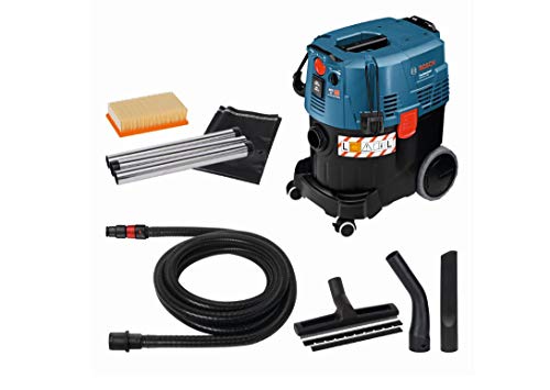 Bosch Professional Asp. A Umido/A Secco Gas 35 L Afc+ (Incl. 1 Filtro In Cell. Piegh. Piatto, Bocch. A Lancia, Sacch., Raccordo, Set Bocch. Pav., Tubo