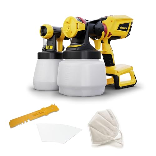 Wagner Pistola A Spruzzo A Batteria W600 Flexio 18V (Batteria E Caricabatteria Non Inclusi) Per Vernici Per Pareti, Smalti E Velature, Capacità 1300 M