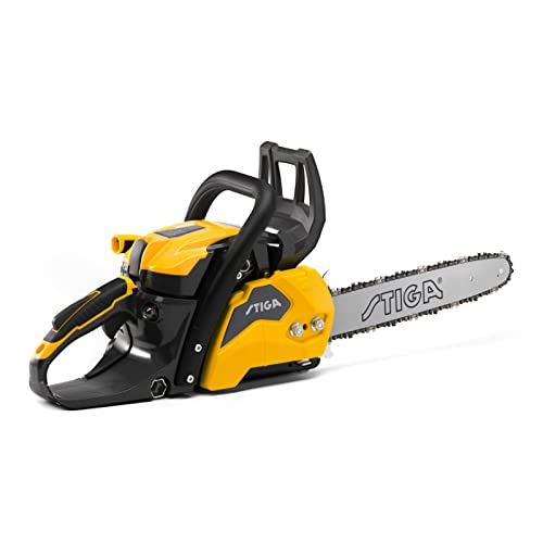 Stiga Motosega A Scoppio Cs 540 (14’’), Per Attività Domestiche Di Taglio Del Legno, Barra Di Taglio 35 Cm, 1600 W, Pompa Dell’Olio Automatica, Giallo