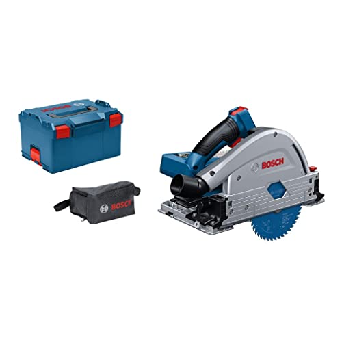 Bosch Professional Biturbo Sega Circolare Ad Immersione A Batteria Gkt 18V-52 Gc (Modulo Connectivity, Senza Batterie E Caricabatteria, In L-Boxx)