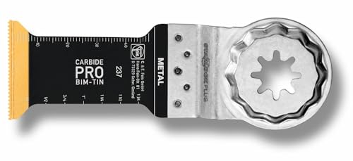 Fein E-Cut Carbidepro, 1 Lama Da Taglio, Larghezza 32 Mm, Lunghezza 60 Mm, Attacco Starlock, Lama Da Taglio In Profondità Per Materiali Duri E Abrasiv
