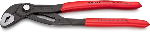 Knipex Cobra Pinza Regolabile Di Nuova Generazione Per Tubi E Dadi Bonderizzata Grigia, Rivestiti In Resina Sintetica Antiscivolo 250 Mm (Confezione S