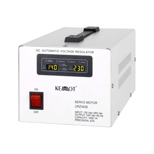 Kemot Urz3426 - Regolatore Di Tensione Automatico Mser-1000 (1000 Va, Servomotor)