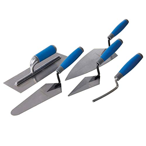 Silverline 395016 5 Cazzuole Per Uso Artigiano Con Impugnatura Lieve, 5 Pezzi