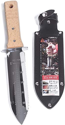 Coltello Da Scavo, Paletta Da Giardiniere, Trapiantatoio "Hori Hori" In Acciaio Inox - Nisaku Made In Japan