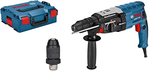Bosch Professional Martello Perforatore Gbh 2-28 F (Mandrino Intercambiabile Sds Plus, Mandrino Autoserrante Da 13 Mm, Ø Foro Fino A 28 Mm, Protezione