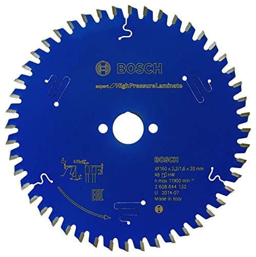 Bosch 2608644132 Extrh 48 Denti Lama Per Sega Circolare Ad Alta Precisione, Blu, 160 Mm