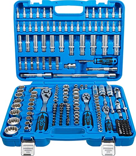 Bgs Set Di Chiavi A Bussola Per Blocco Ingranaggi/Guida 6,3 Mm (1/4") / 10 Mm (3/8") / 12,5 Mm (1/2") / 192 Pezzi