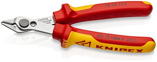 Knipex Electronic Super Knips Vde Isolati Con Manici Rivestiti In Materiale Bicomponente, Collaudati Vde 125 Mm 78 06 125