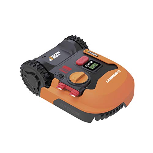 Worx Landroid M500 Robot Rasaerba A Batteria, Area Di Taglia 500Mq, Wifi, Nero Arancione