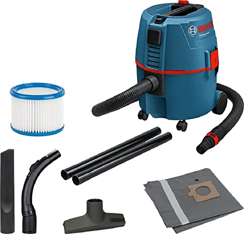 Bosch Professional Aspiratore A Umido/A Secco Gas 20 L Sfc (Incl. Bocc. Solidi, Bocc. A Lancia, Sacco Raccogl., 1 Filtro Piatto, Impugn. Regol. Aria, 