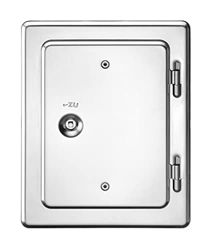 Upmann 10119 Porta Camino In Acciaio Inox V2A, Con Chiusura Quadrata, 0 W, 0 V