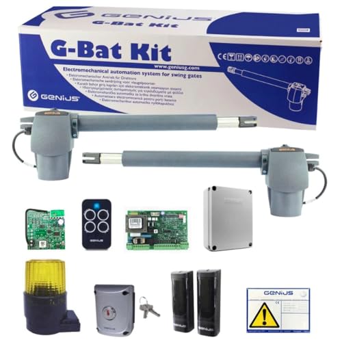 Kit Genius Faac Automazione Cancello Battente G-Bat 300 51701271 Gflash 230V