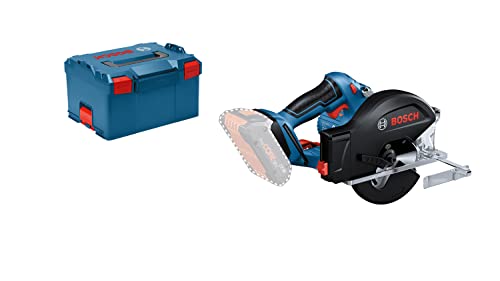 Bosch Professional Sega Circolare A Batteria Gkm 18V-50 (Rapido Avanzamento Del Lavoro, Meno Trucioli E Scintille, 1 Lama Circolare, Senza Batterie E