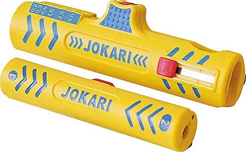 Set Per Il Trattamento Dei Cavi Jokari Secura Ii (Per Cavi Coassiali Da Ø 4,8 A 7,5 Mm E Cavi Tondi Da Ø 8 A 13 Mm, Strumento Per Spelare I Cavi) 4901