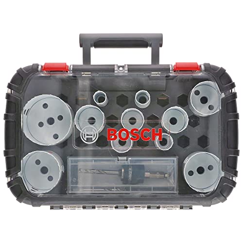 Bosch Professional Set Da 14 Pz. Seghe A Tazza Progressor For Wood & Metal (Universal, Ø 20-76 Mm, Accessorio Per Foratrice)