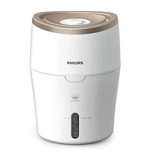 Philips Umidificatore D'Aria Serie 2000 - Umidificatore Per Ambienti 38 M², Nanocloud, 2 Velocità, Serbatoio Da 2 Litri (Hu4811/10), 220-240 V || 50/6