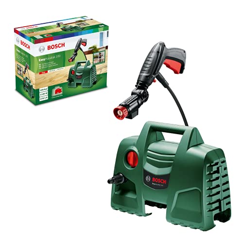 Idropulitrice Bosch Easyaquatak 100 (1100 W, Ugello 360° Con Serbatoio Detergente, Tubo 5 M, Tubo 3 M, Pressione: 100 Bar, Portata Max: 270 L/H, In Sc